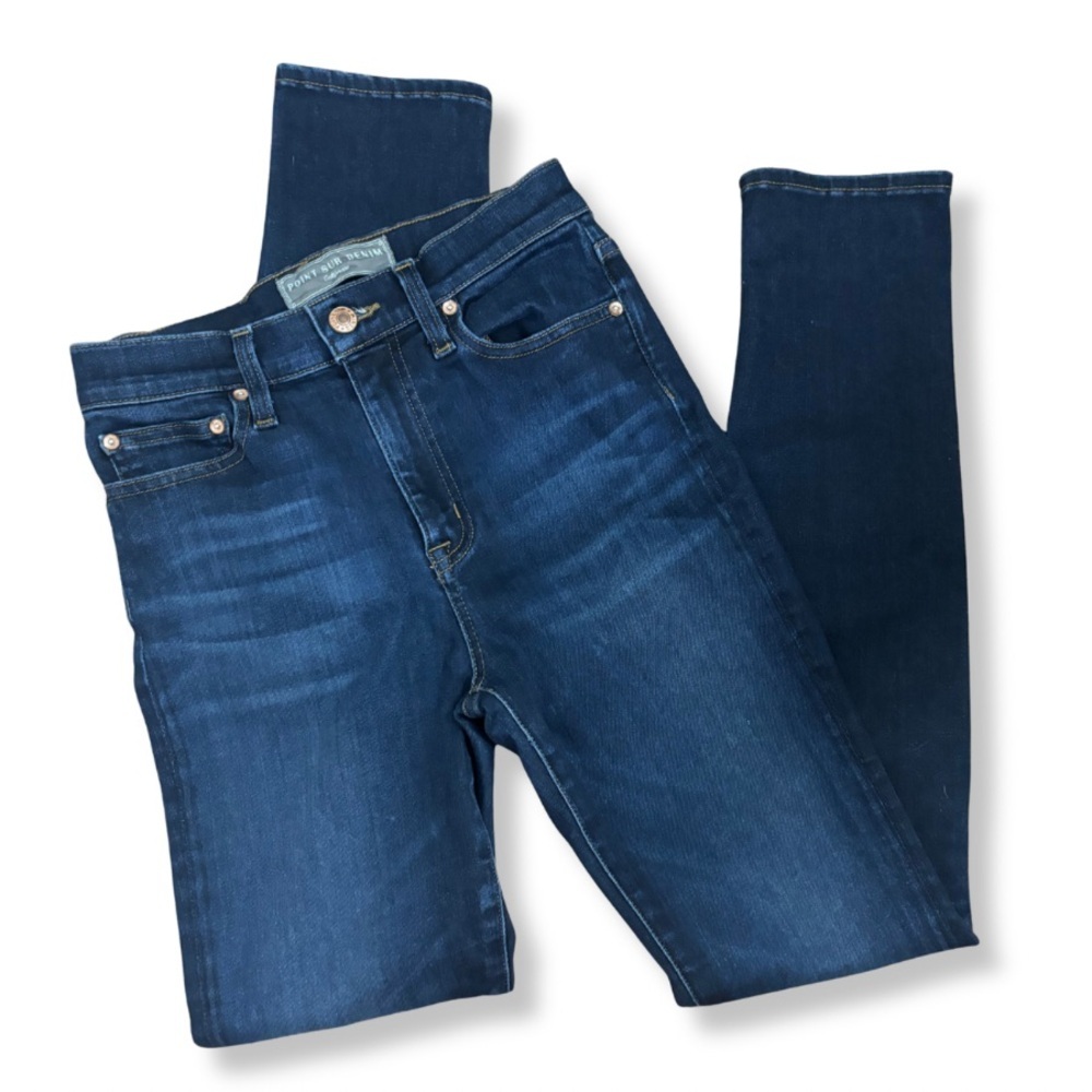 Point Sur Denim Skinny Jeans | Size 27 | Dark Wash